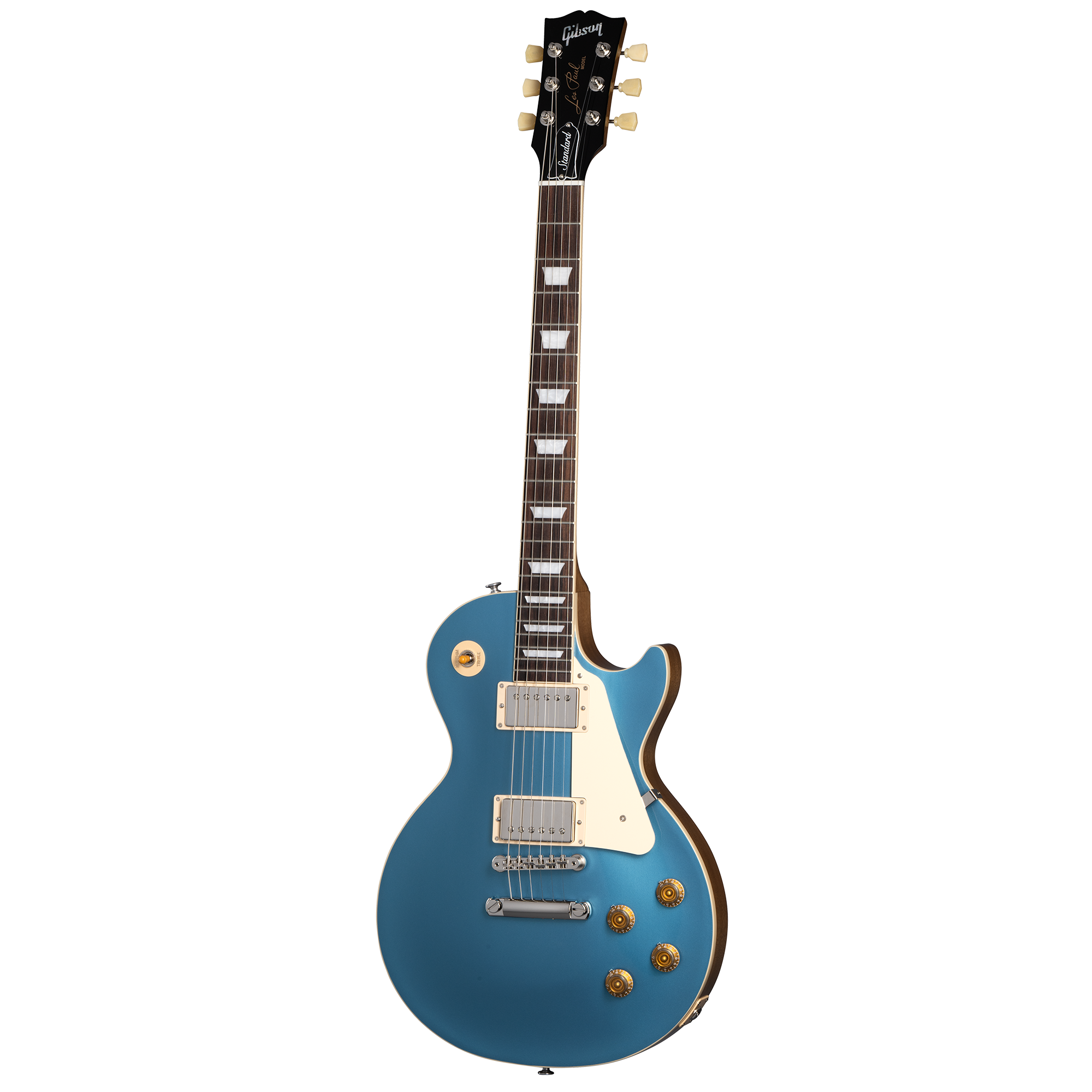Se Gibson Les Paul Standard 50s Plain Top Pelham Blue hos Allround Musik
